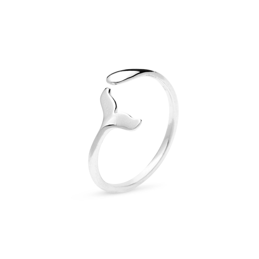 Whale Tail Silver Ring