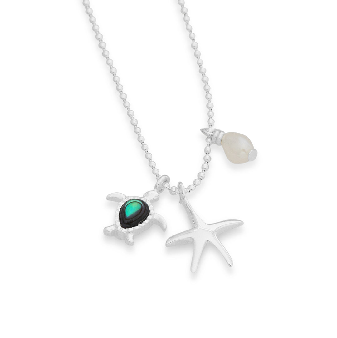 Ocean Gems Silver Necklace