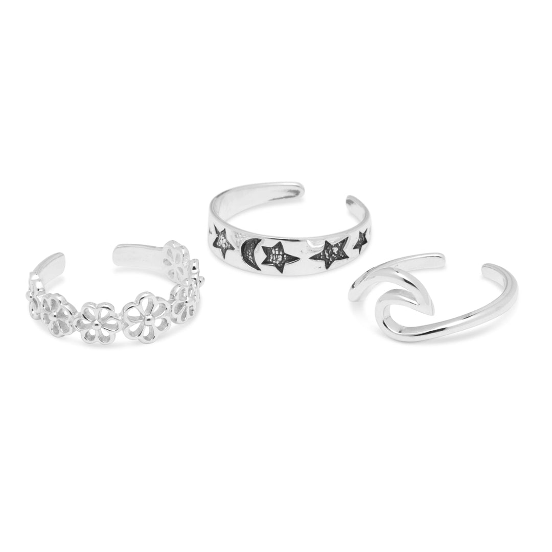 Samui Beach Toe Rings Set
