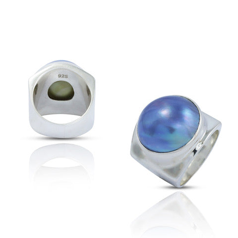 Blue Lagoon Pearl Ring