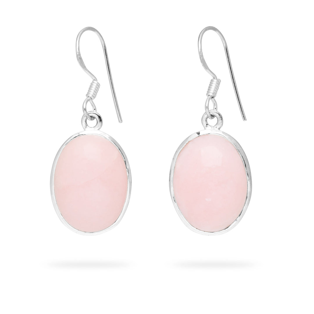 Pink Opal Drop Earrings (B278E01)