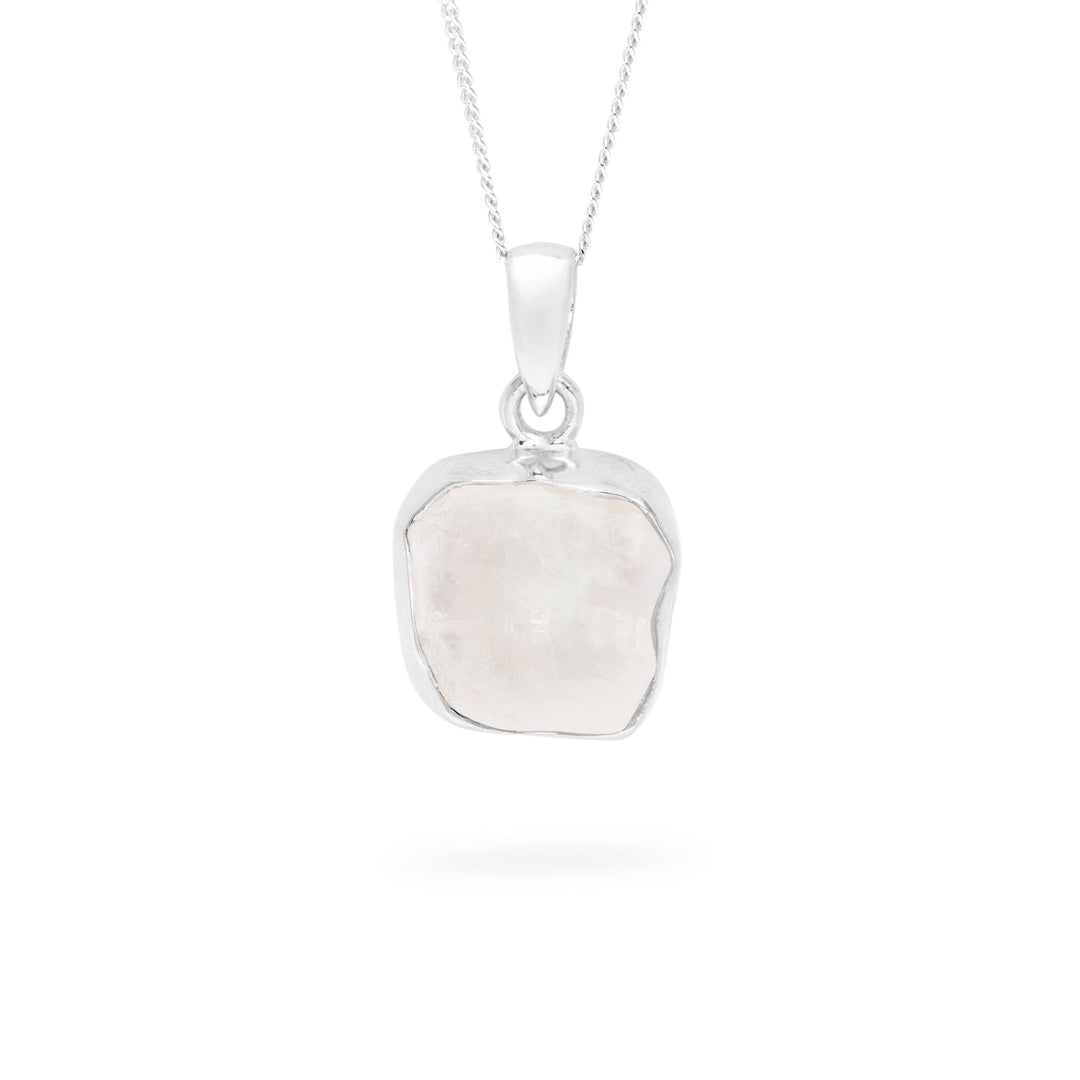 Rough Rainbow Moonstone Pendant (B283P01)