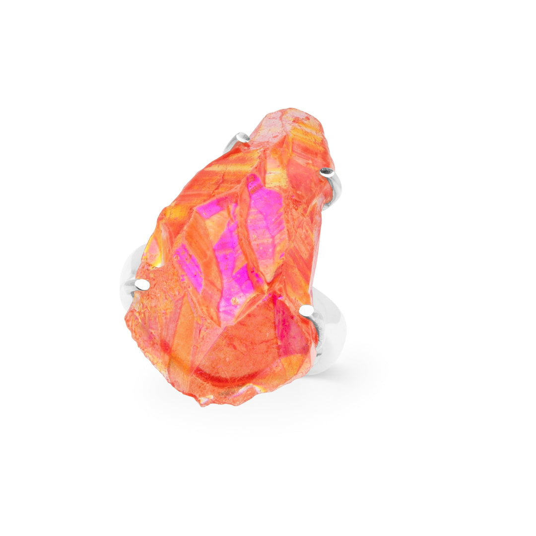 Titanium Druzy Ring (B329R19)