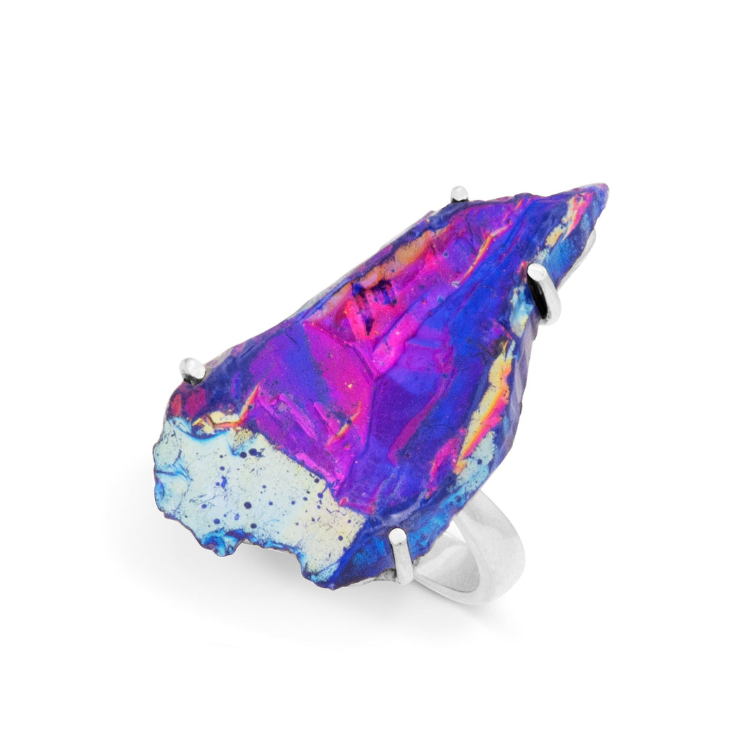 Titanium Druzy Ring (B423R02)