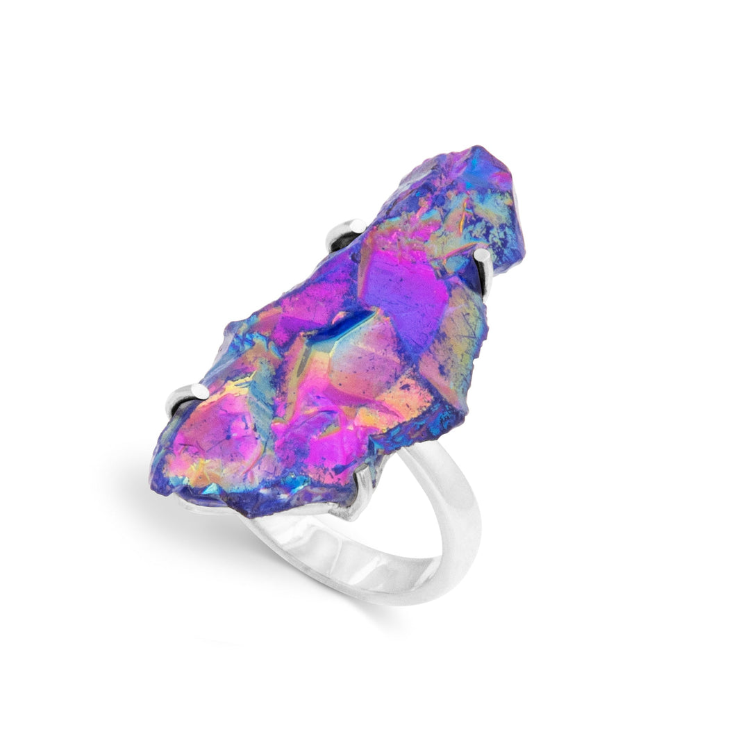 Titanium Druzy Ring (B423R03)