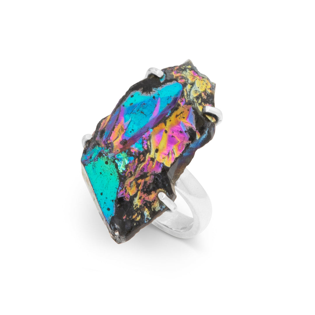 Titanium Druzy Ring (B423R05)