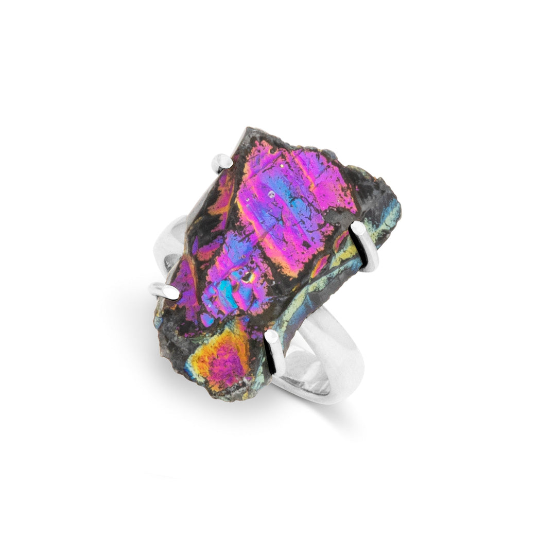 Titanium Druzy Ring (B423R06)