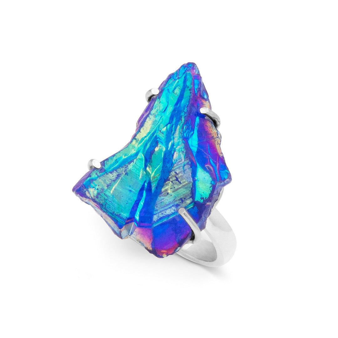 Titanium Druzy Ring (B423R08)