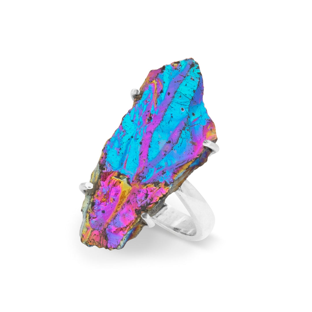Titanium Druzy Ring (B423R09)