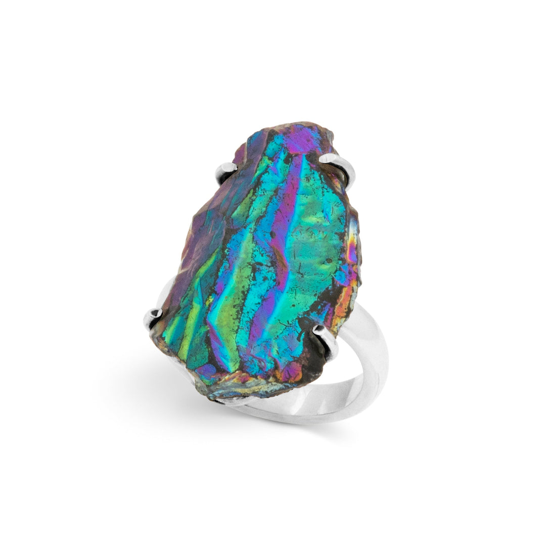 Titanium Druzy Ring (B423R16)