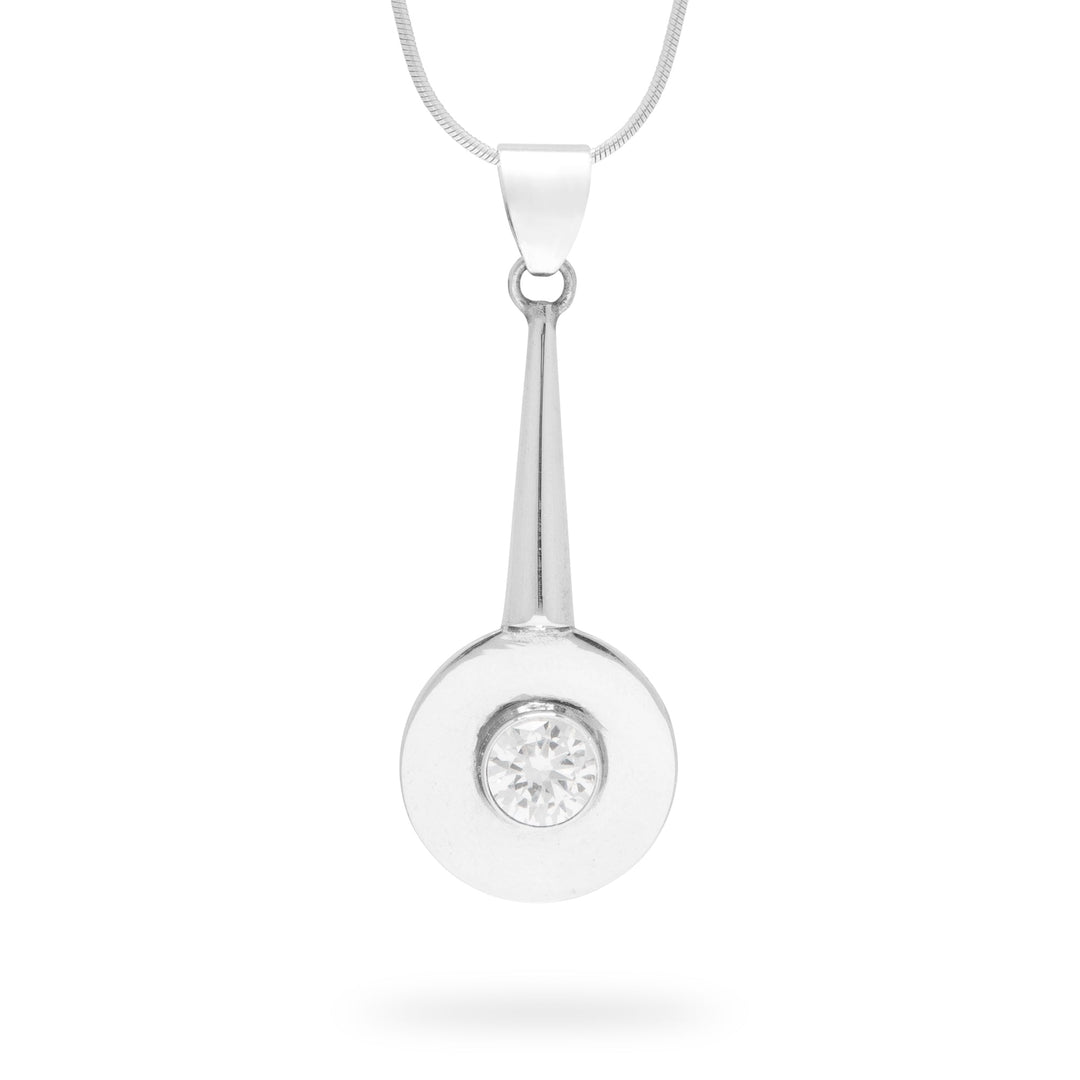 Bali Clear Quartz Banjo Pendant (B525P01)