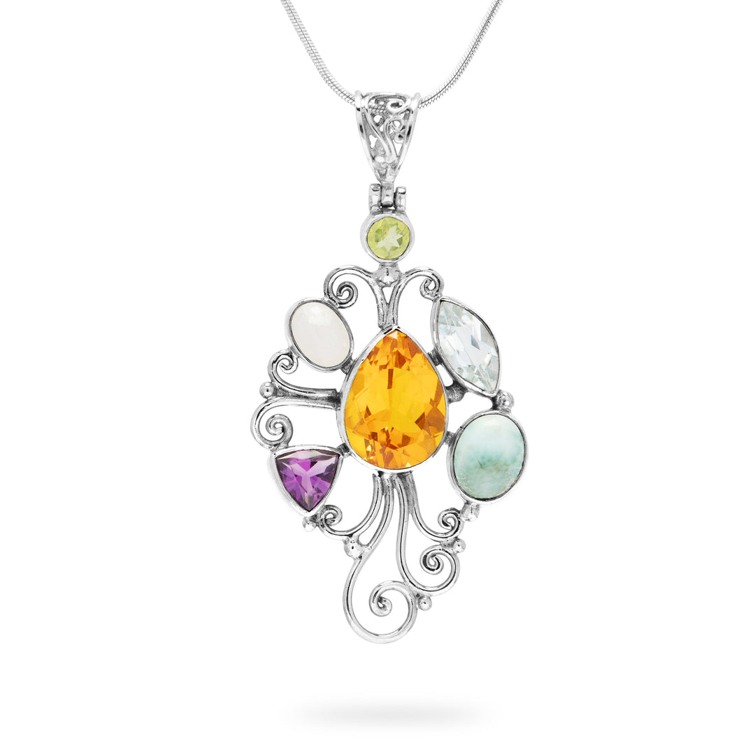 Bali Multi-Stone Deco Pendant (B556P01)