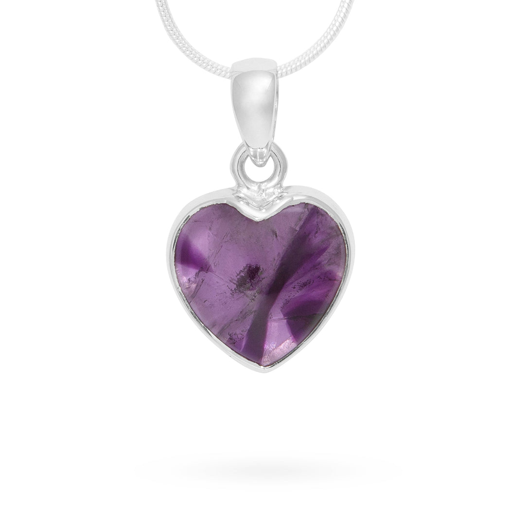 Amethyst Heart Pendant (B700P01)