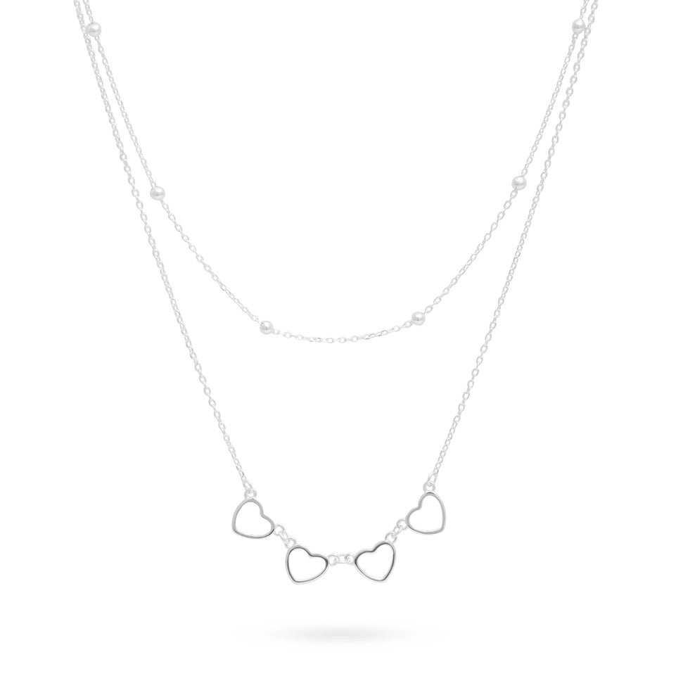Sweethearts Silver Necklace