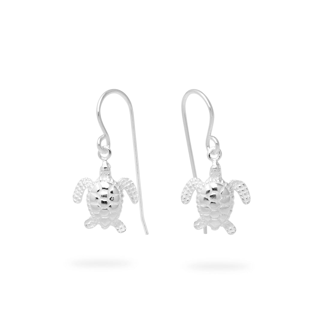 Sea Turtle Silver Earrings