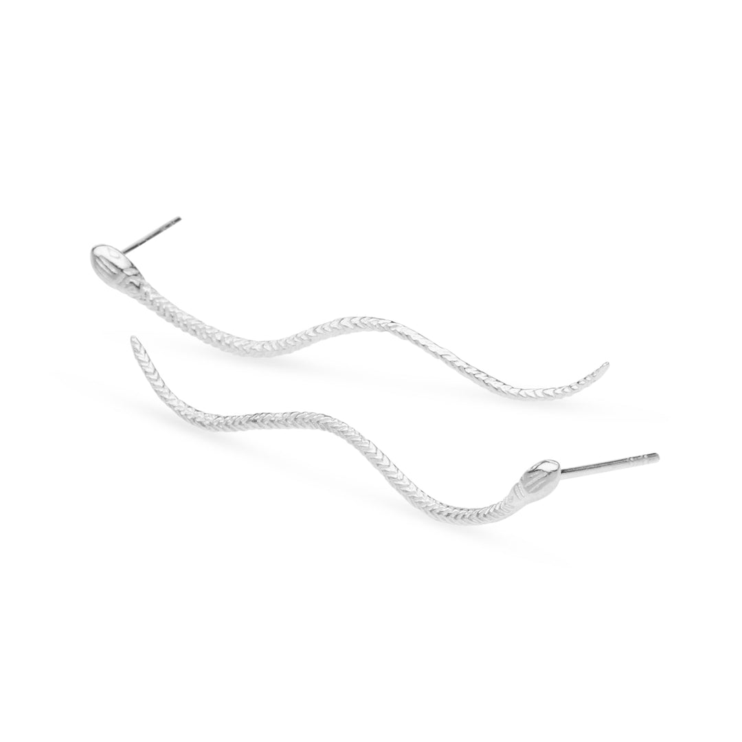 Silver Serpent Studs