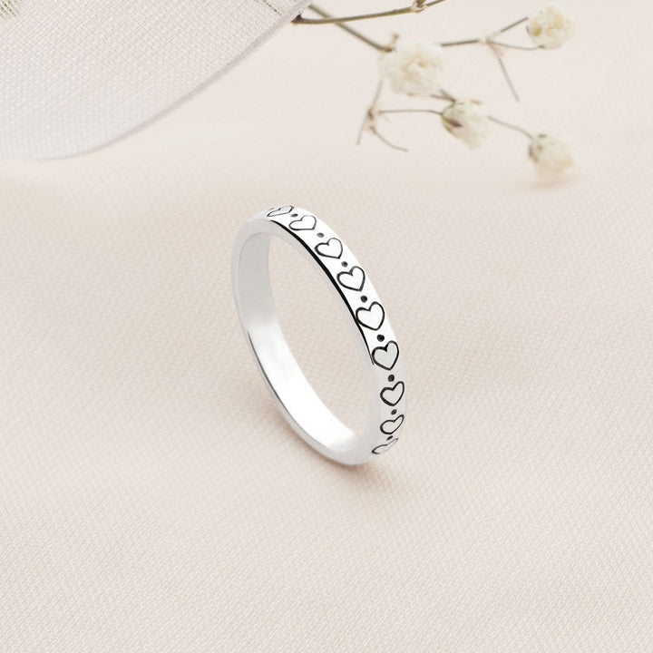 Hearts Stacking Ring