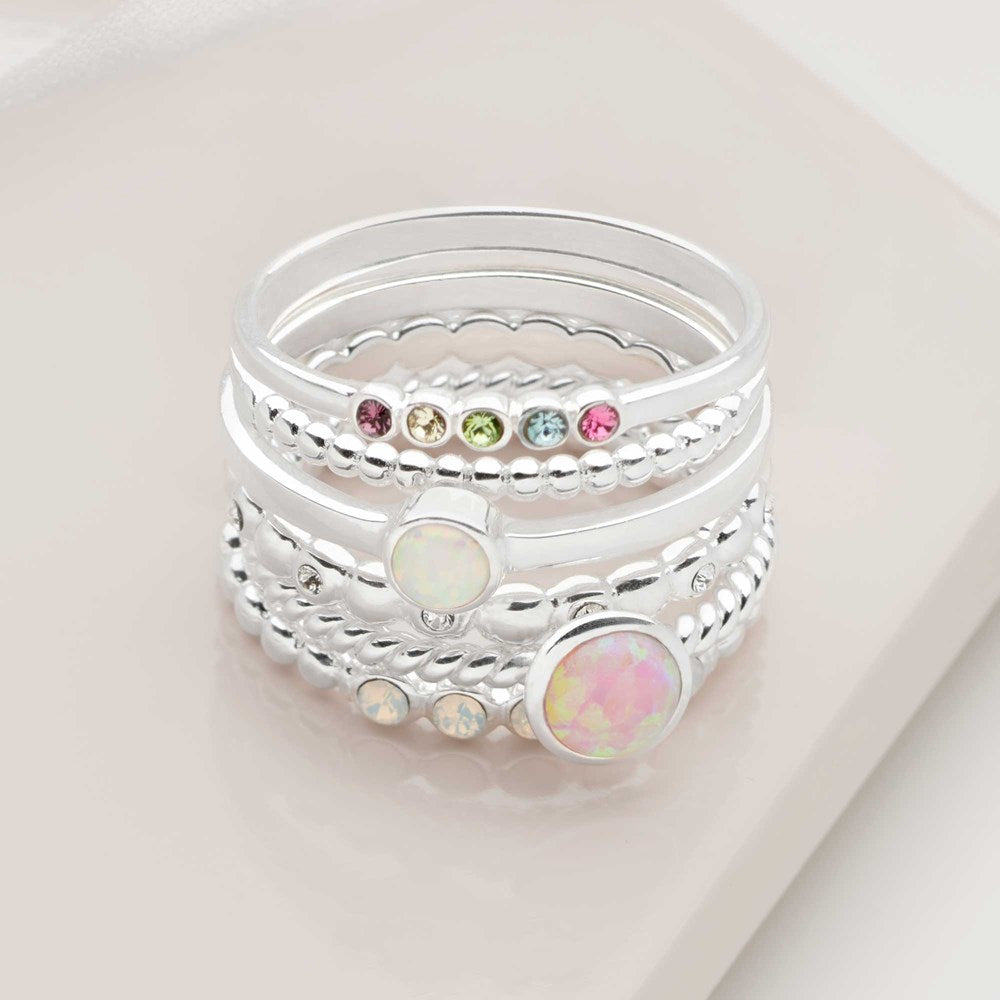 Northern Lights Silver Ring