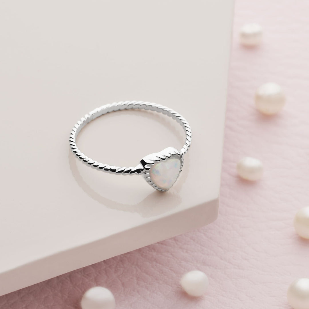 Pure Heart Opal Ring