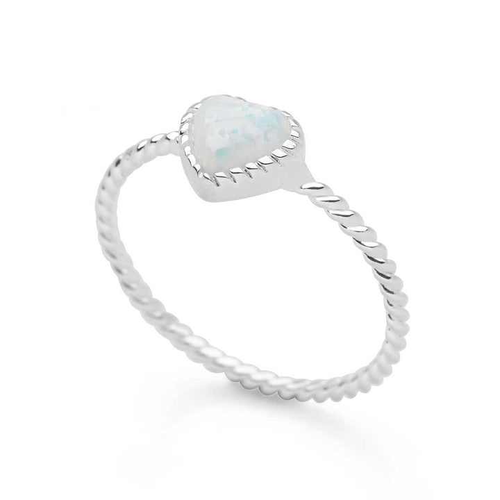 Pure Heart Opal Ring