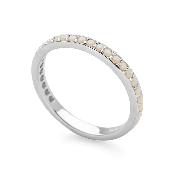 Luxurious Cream Stack Ring