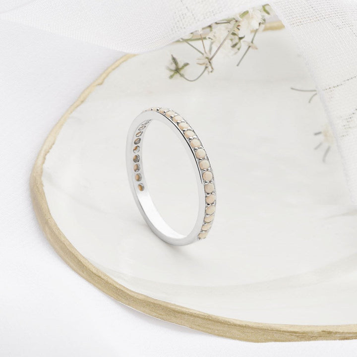 Luxurious Cream Stack Ring