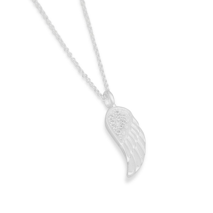 Twilight Wings Silver Necklace (CHN33101)