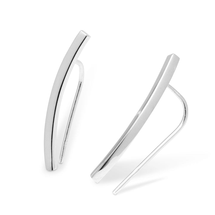 Silver Climber Earrings