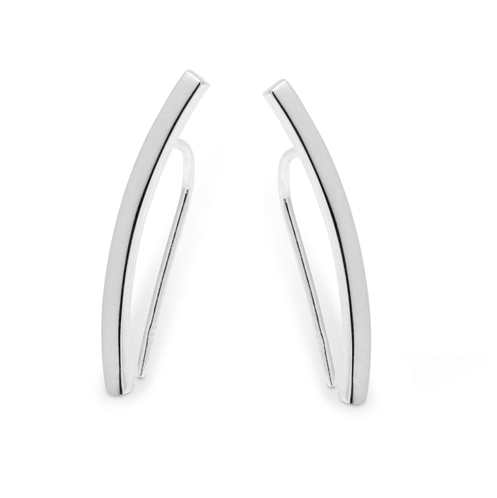 Silver Climber Earrings