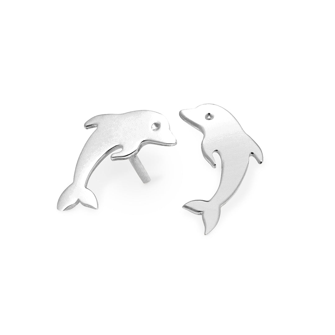 Dolphin Silver Studs (E62141)