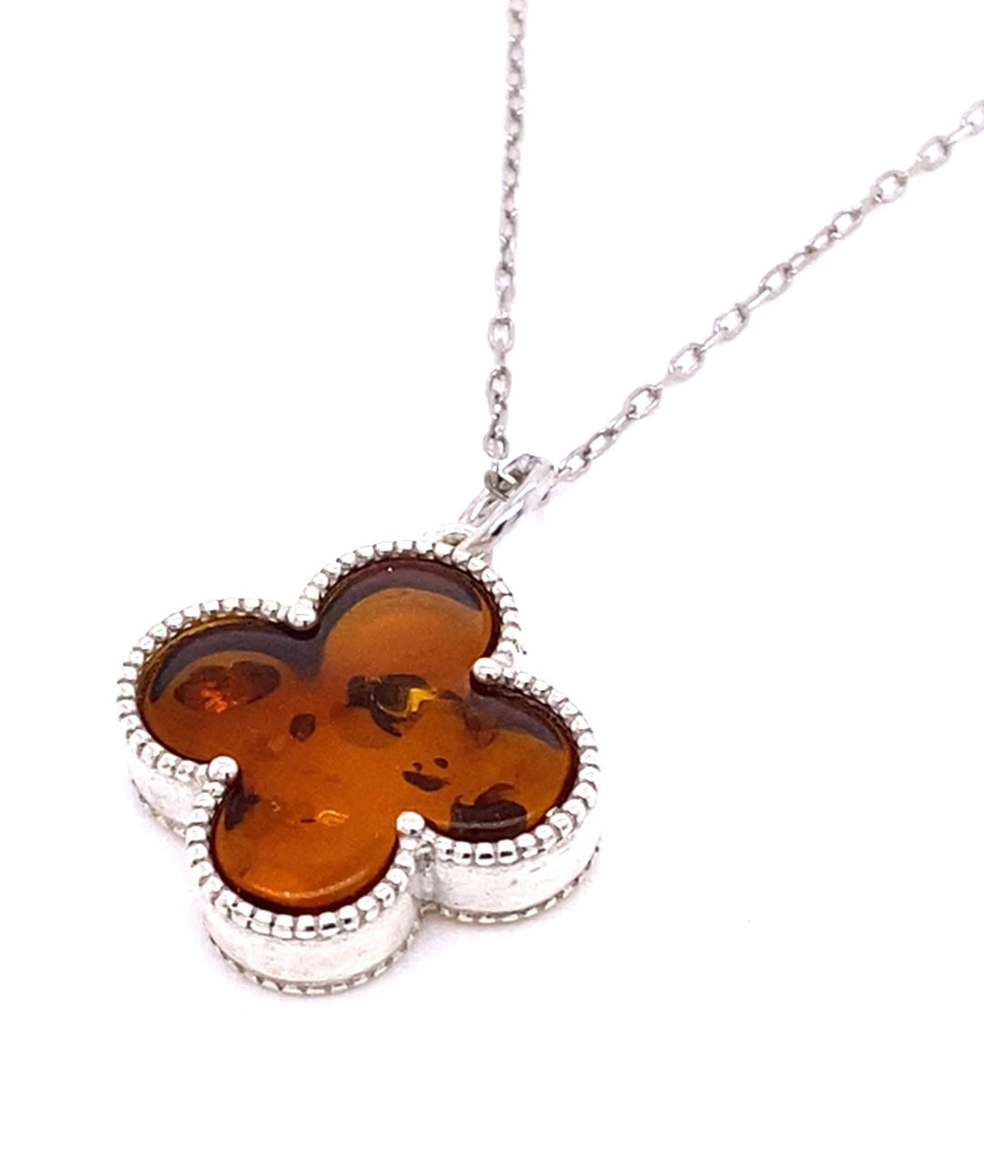 Clover Amber Necklace