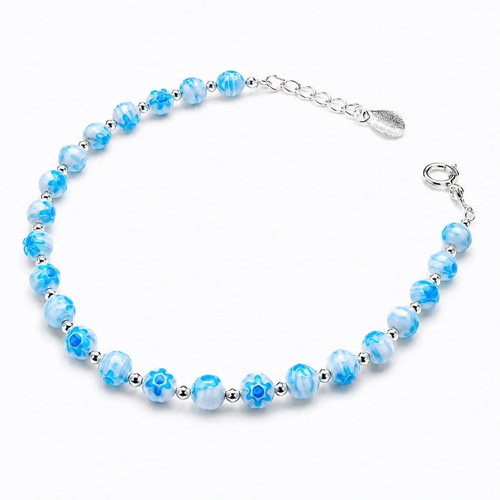 Venetian Glass Blue Anklet