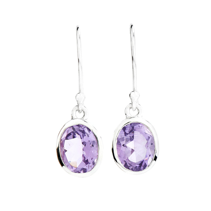 Amethyst Drop Earrings (B112E01)