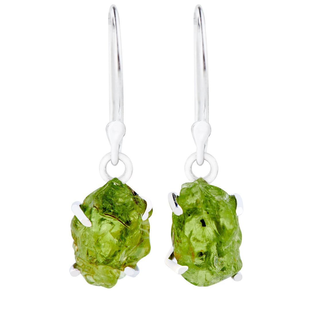 Raw Peridot Earrings (SPE02)