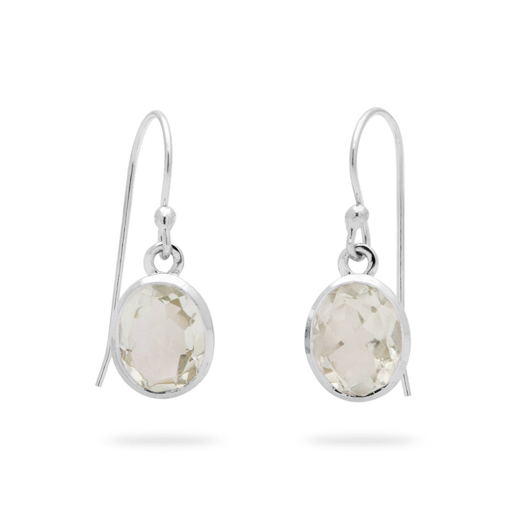 Green Amethyst Earrings (B204E02)