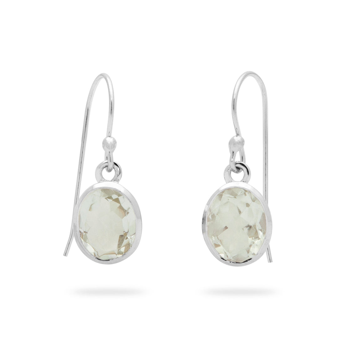 Green Amethyst Earrings (B204E02)