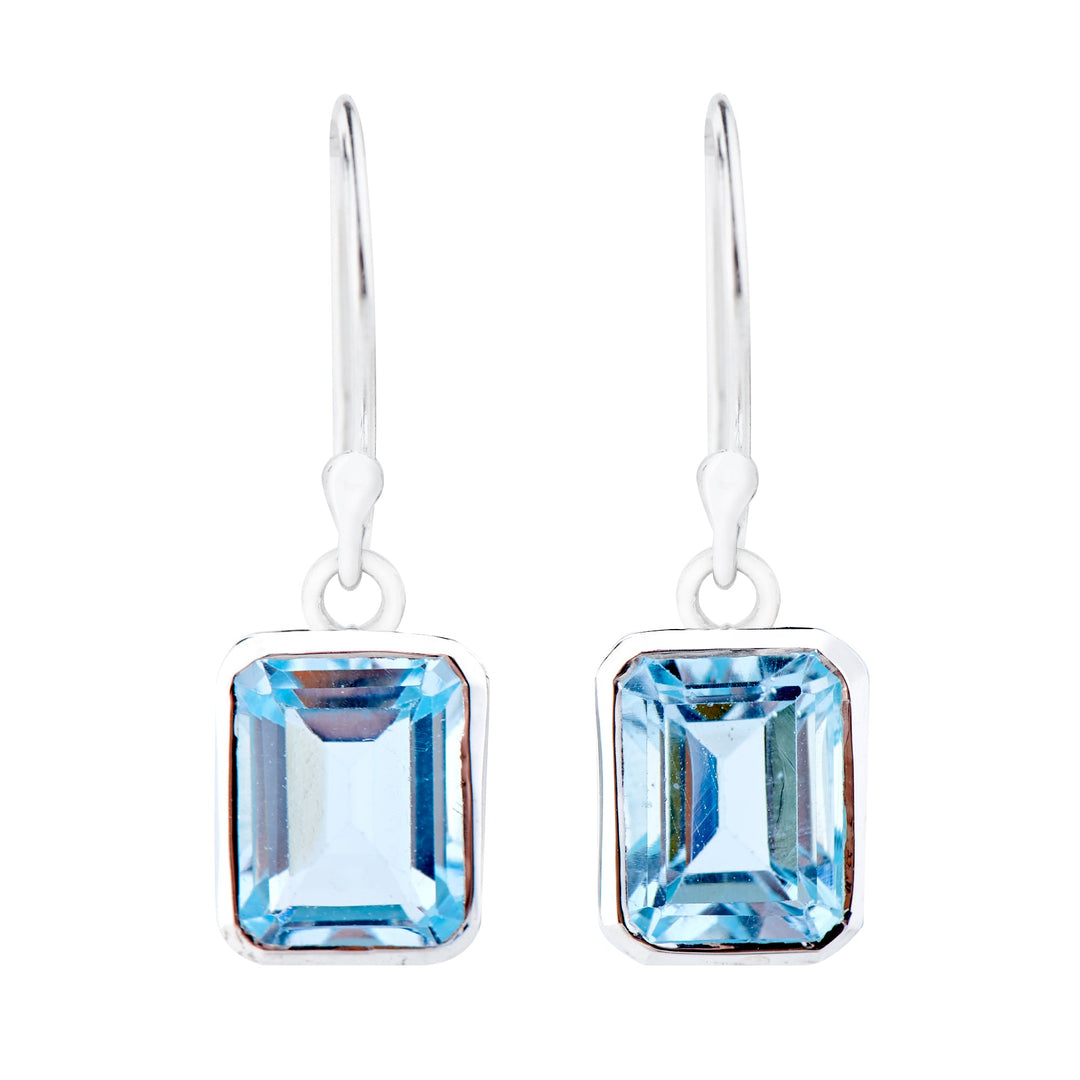 Blue Topaz Earrings (B206E02)