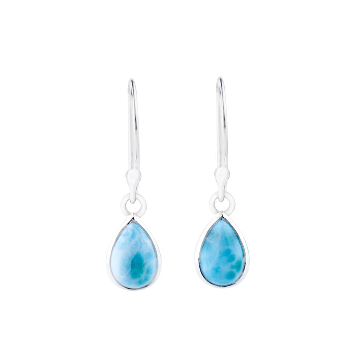 Larimar Teardrop Earrings (B209E05)