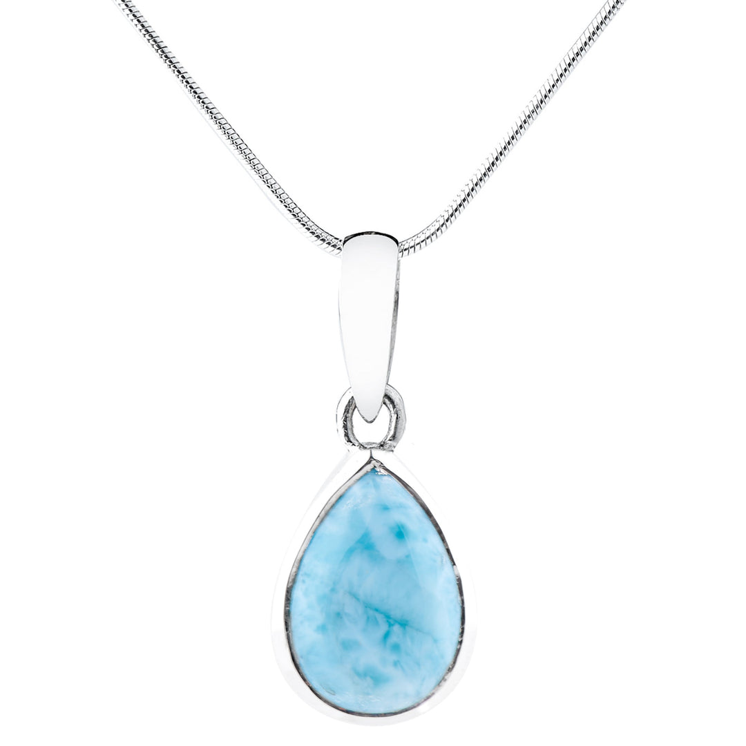 Larimar Teardrop Pendant (B209P02)