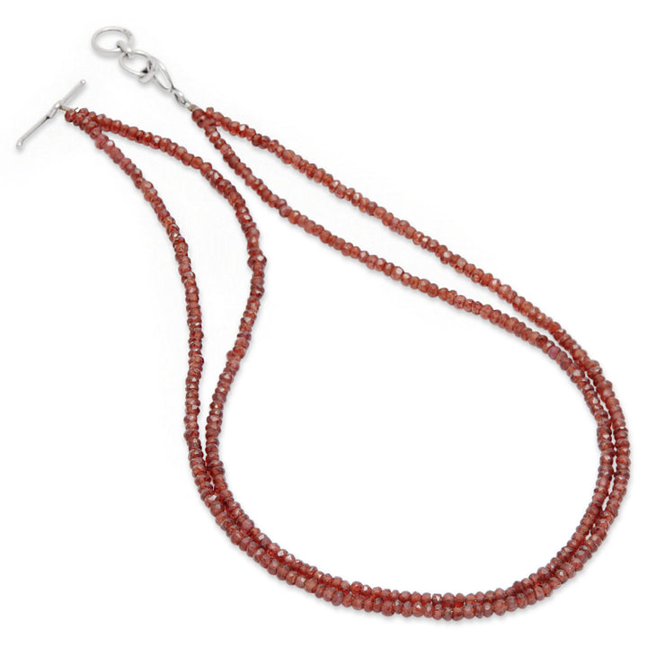 Garnet Double Strand Necklace (B262P01)