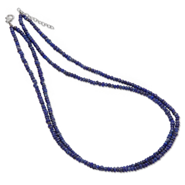 Lapis Lazuli Double Strand Necklace (B267P01)
