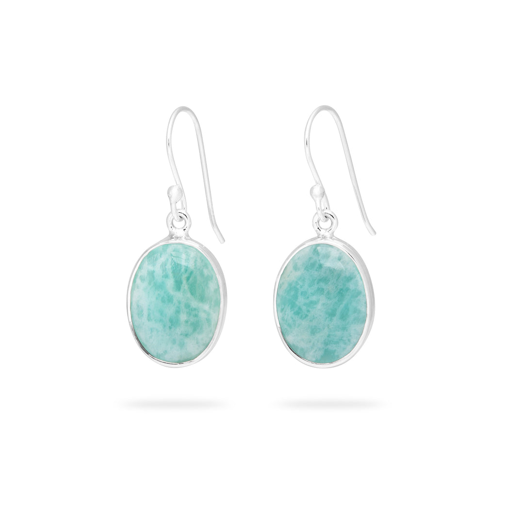 Amazonite Drop Earrings (B277E01)