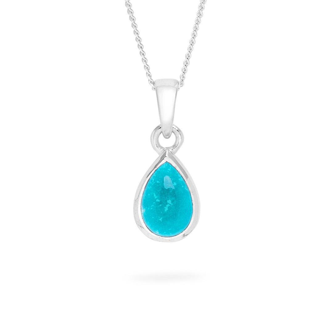 Arizona Turquoise Teardrop Pendant (B282P01)