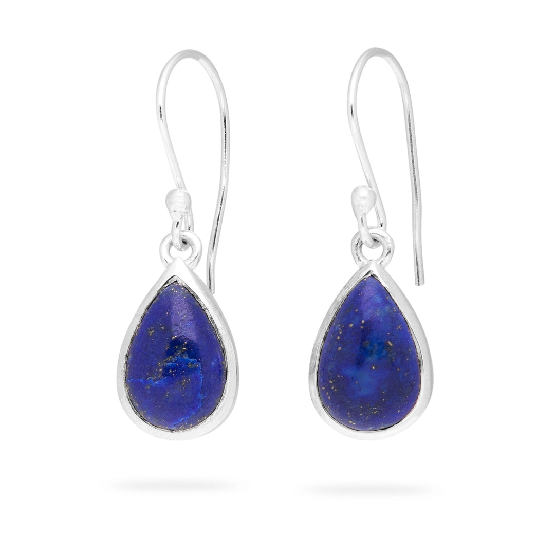 Lapis Lazuli Teardrop Earrings (B284E01)