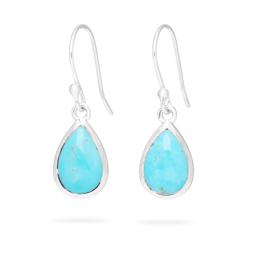 Arizona Turquoise Teardrop Earrings (B282E01)