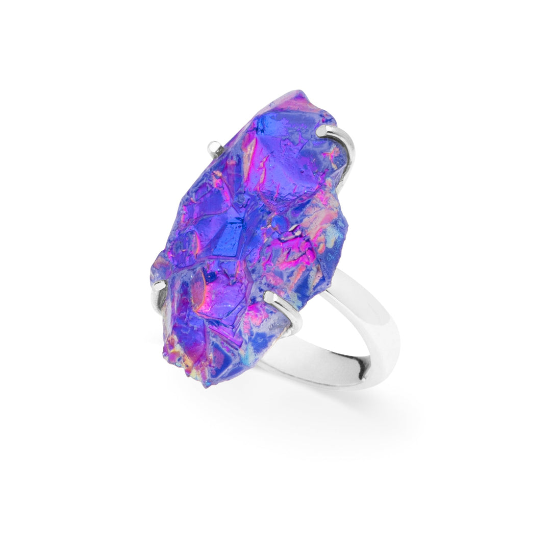 Titanium Druzy Ring (B329R05)