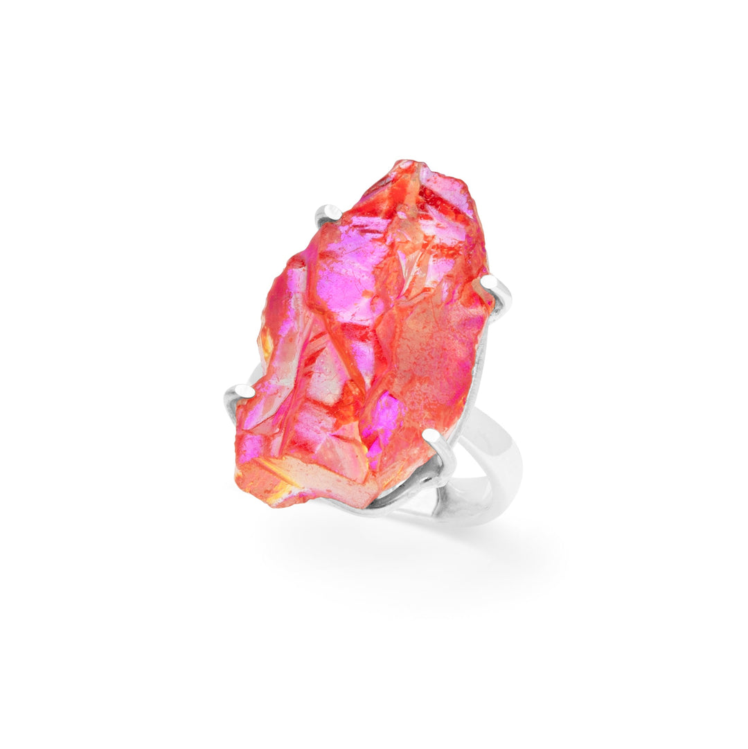 Titanium Druzy Ring (B329R07)