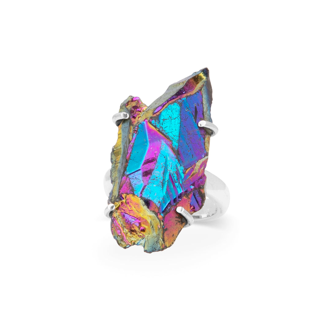 Titanium Druzy Ring (B329R11)