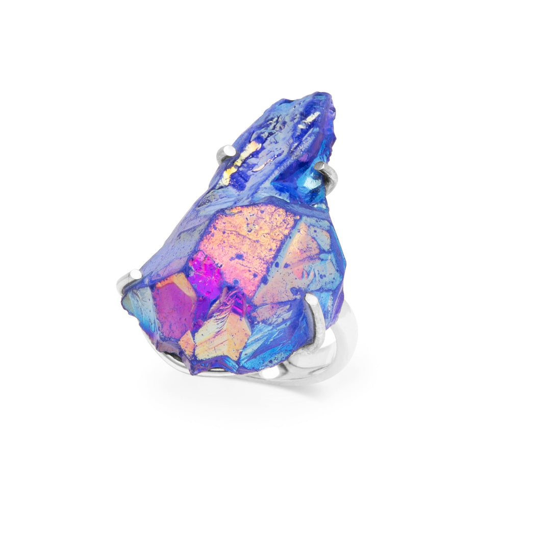 Titanium Druzy Ring (B329R17)