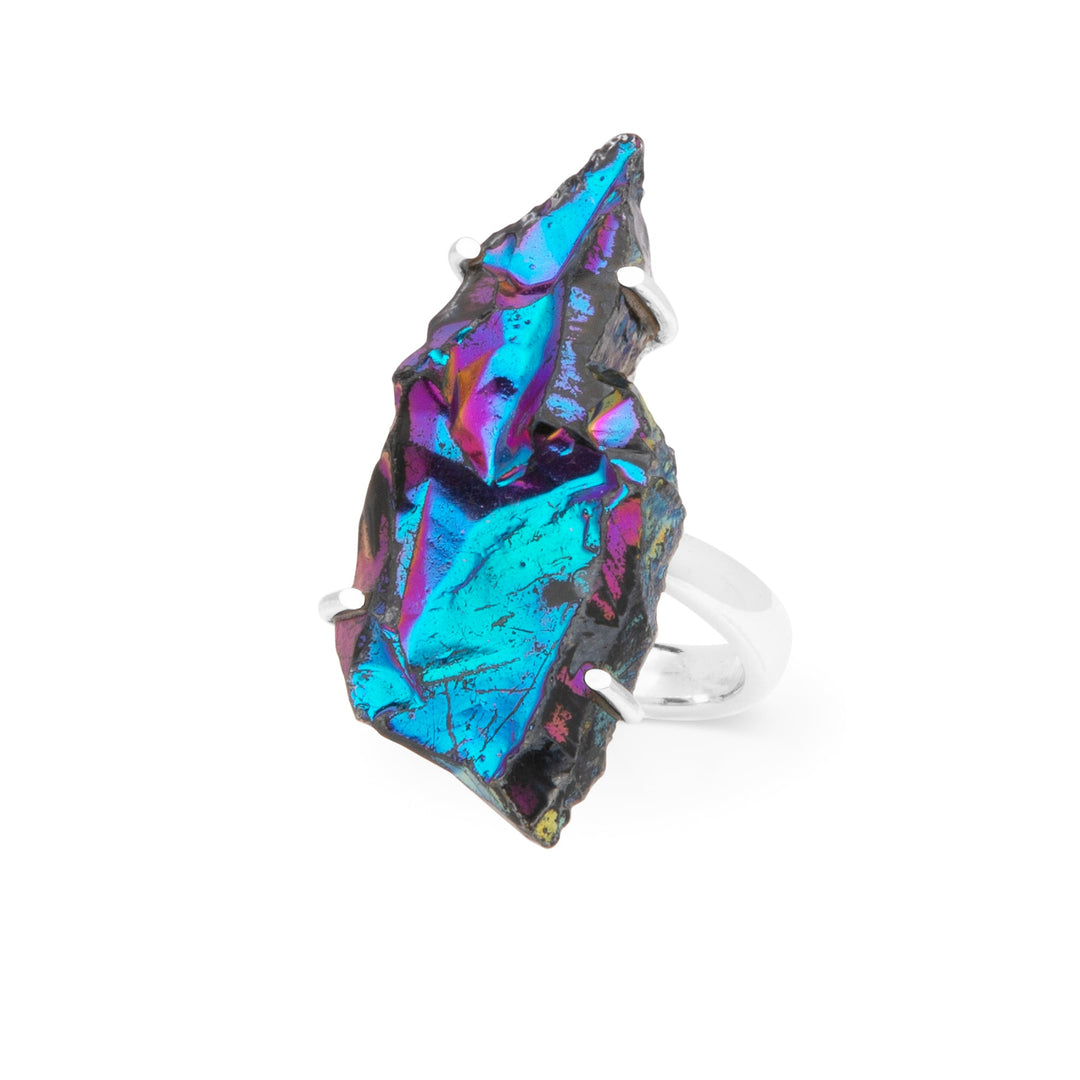 Titanium Druzy Ring (B329R20)